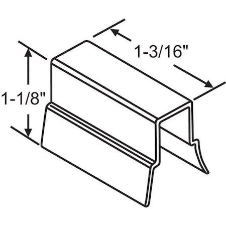 Strybuc White Sash Stop 1 3/16in 62-701